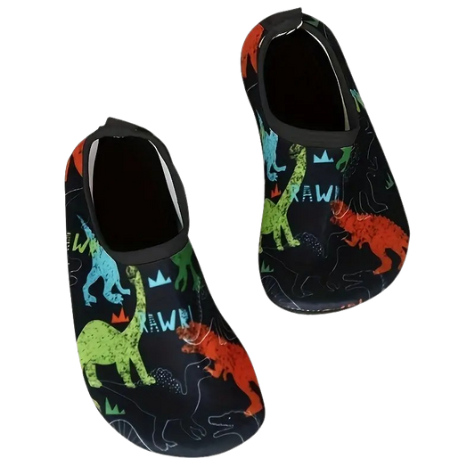 Dinosaur Orange, Blue & Green